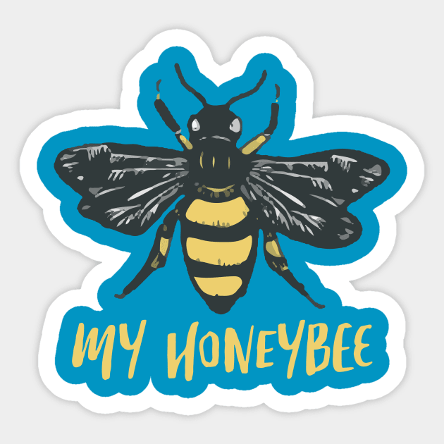 My honeybee Sticker by theramashley